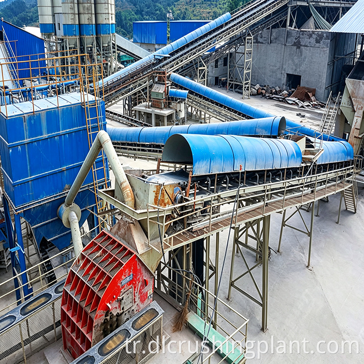 iki aşamalı kireçtaşı kırma hattı two stage limestone crushing line